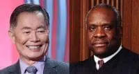 Clown in blackface, clarence thomas, george takei